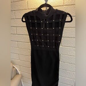 BEBE Black Bandage Cocktail Dress